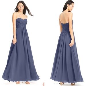 Azazie Stormy Strapless Bridesmaid Dress Size 10